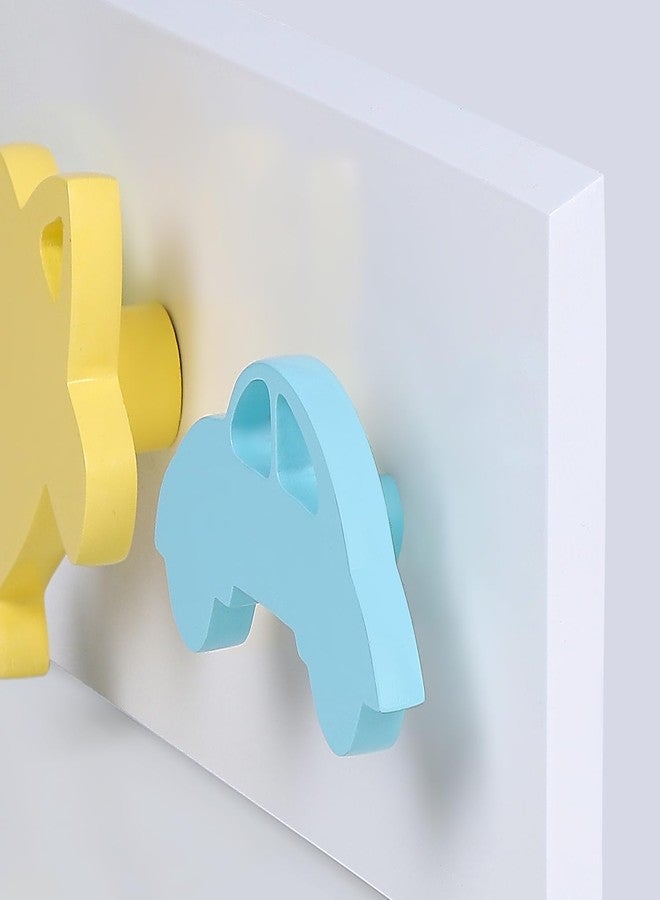 FLY FROG 3-Hook Wall-Mounted Rail for Kids - Durable MDF, Space-Saving Design, Easy Installation, Ample Storage for Coats, Bags, Hats - Child-Safe with Soft Edges for Kids’ Rooms (Car & Plane) - Image 2